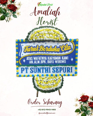 Papan Bunga Duka di Tambun Nabolon